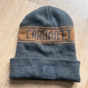 Carhartt Men's Knit Graphic Gray Beanie